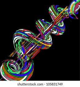 fondo con abstracción estilizada. Ilustración del vector