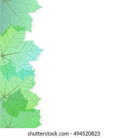 Background with stylized autumn leaves