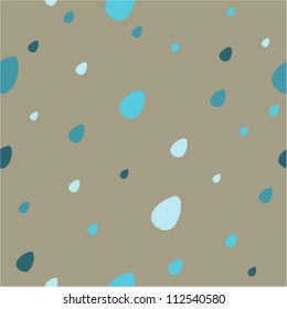 background with stylized blue raindrops, seamless