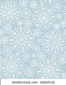 background with stylized  Christmas  snowflake