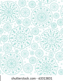 background with stylized  Christmas  snowflake