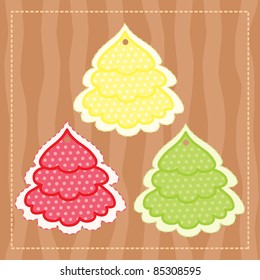 background with stylized christmas tree