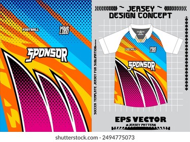 Fondo Sublimación jersey diseño patrón deportivo oro azul fútbol baloncesto béisbol netball rugby ciclismo running patrón abstracto