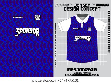 background Sublimation jersey design sporty pattern blue gold soccer basketball baseball netball rugby cycling running abstract pattern