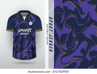 Background sublimation outdoor sports jersey football jersey futsal jersey running jersey racing  workout Liquid wave pattern with dotted lines, dark purple.