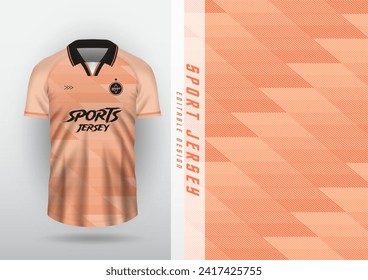 Background sublimation outdoor sports jersey football jersey futsal jersey running jersey racing Exercise, pattern, texture, light orange.