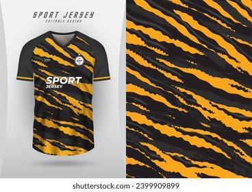 Background, sublimation pattern, outdoor sports, jersey, football, futsal, running, racing, exercise, tiger pattern, yellow black