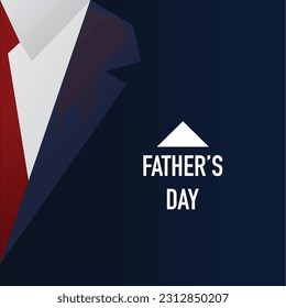 Background with suit and tie for Fathers Day holiday with sample text