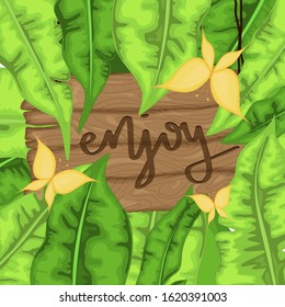 Background with summer items. Cartoon style. Vector illustration