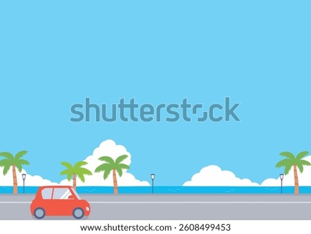 Background for summer road trip