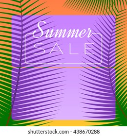Background for summer sale.