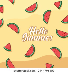 background for summer season vector illustration