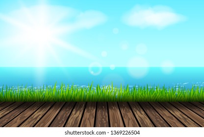 Background for summer vacation.Summer beach background.