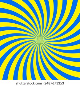 Background sunbrust, with shades of blue and yellow, can be used for banners, posters, anything related to promotions, vectors.