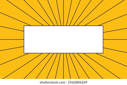 Background sunburst line stroke with space in center