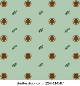 Background Sunflower Pattern yellow flowers 
