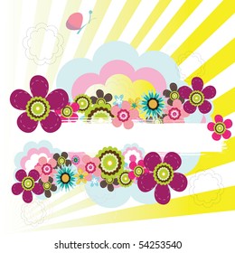 background Sunny Flowers