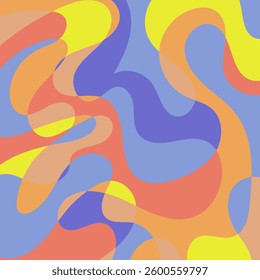 Background Sunset Mirage Vibrant Warm Abstract Flow