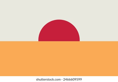 Background sunset on dessert unique geometric