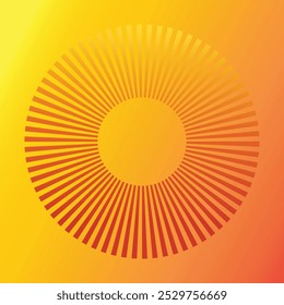 Background of sunshine. Abstract yellow sunburst wallpaper for template banner,ad,social media.
