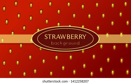 background with surface of a strawberry vector texture