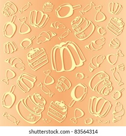 background from sweet  desserts
