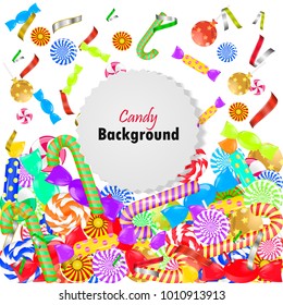 background with sweets