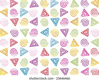 fondo con cono de swirl y círculos