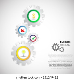 background of  symbol of business creativity