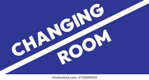 Background Symbol or icon for the words fitting room simple template. Changing room