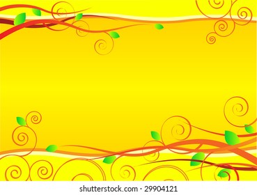 Background symbolizes spring, growth, flowering. Vector illustration.