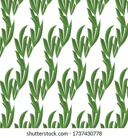 background with a symmetrical pattern of green peony leaves