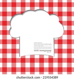 Background with tablecloth in Italian style