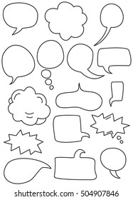 Background of talking bubbles