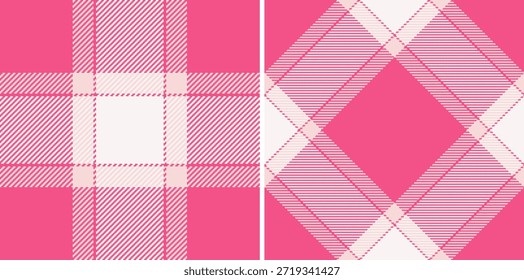 Background tartan plaid of textile texture check with a seamless pattern vector fabric. Set in wedding colours. Colourful abstract geometric checkered wallpaper.