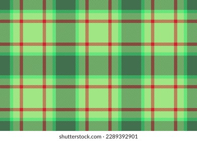 Background tartan plaid. Vector seamless fabric. Texture check pattern textile in green and turquoise colors.