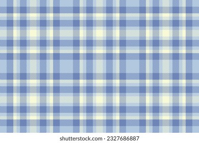 Background tartan seamless of texture fabric check with a pattern vector plaid textile in blue and light colors.