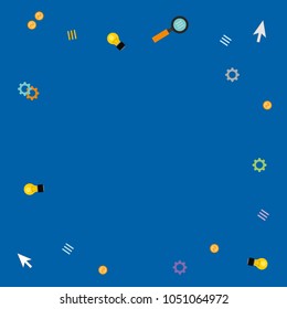 IT background. Technologies. new ideas and gadgets. Vector