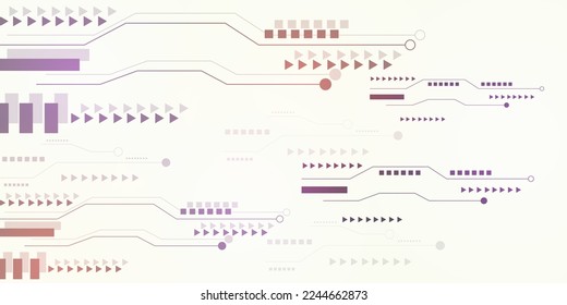 Background with technology circuit board texture. Illustration of an electronic motherboard. Communication and engineering concept.