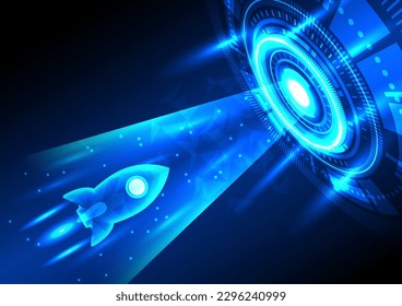Hintergrundtechnologie-Raketen tauchen in den Technologiekreis ein, d. h., Sie müssen mutig und schnell mit intelligenter Technologie arbeiten, um zu helfen.