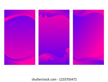 Background tekture violet color liquid and fluid colors  for poster design. Vector banner poster template in Eps10. 
