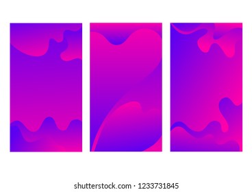 Background tekture violet color liquid and fluid colors  for poster design. Vector banner poster template in Eps10.
