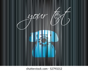 Background with telephone, vector