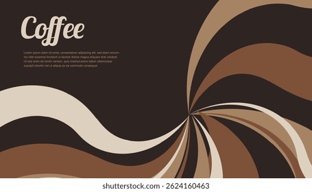 Background Template Abstract Coffee for Banner Landing Page
