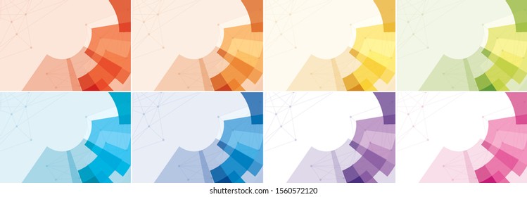 Background template with abstract patterns illustration