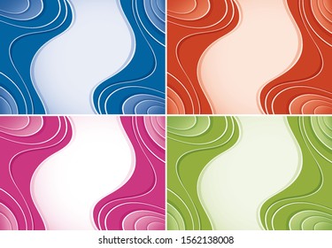 Background template with abstract patterns illustration