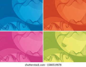 Background template with abstract patterns illustration