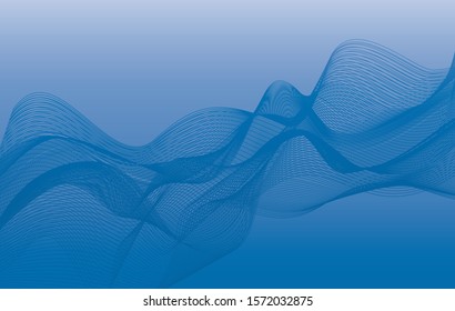 Hintergrundvorlage mit blauen Linien, Illustration