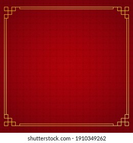 Background template with chinese concept in red and gold color.