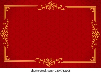 Background template with chinese new year pattern in red
